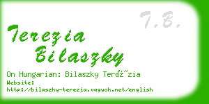 terezia bilaszky business card